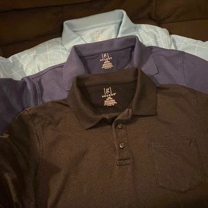 Three men’s polo shirts brand-name George I’ll have pockets